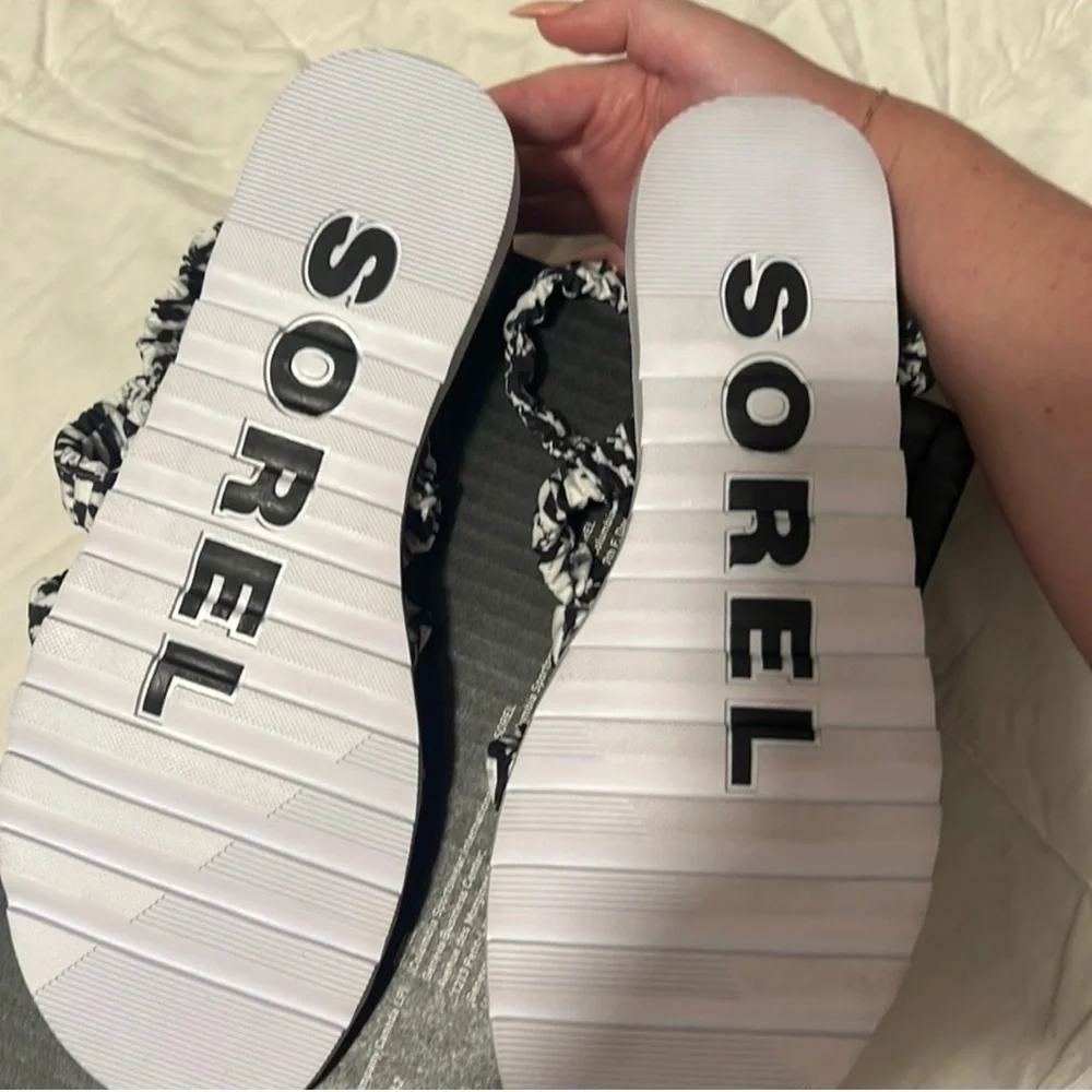 Sorel Ella II Ruched Ankle Strap Sandals Women 8 - Picture 5 of 5
